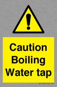 Caution Boiling Water Tap